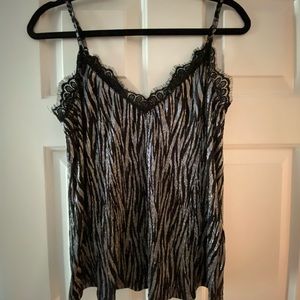 Zebra Print Camisole Tank